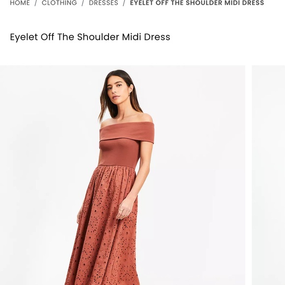 LOFT Off the shoulder dress - Picture 6 of 8